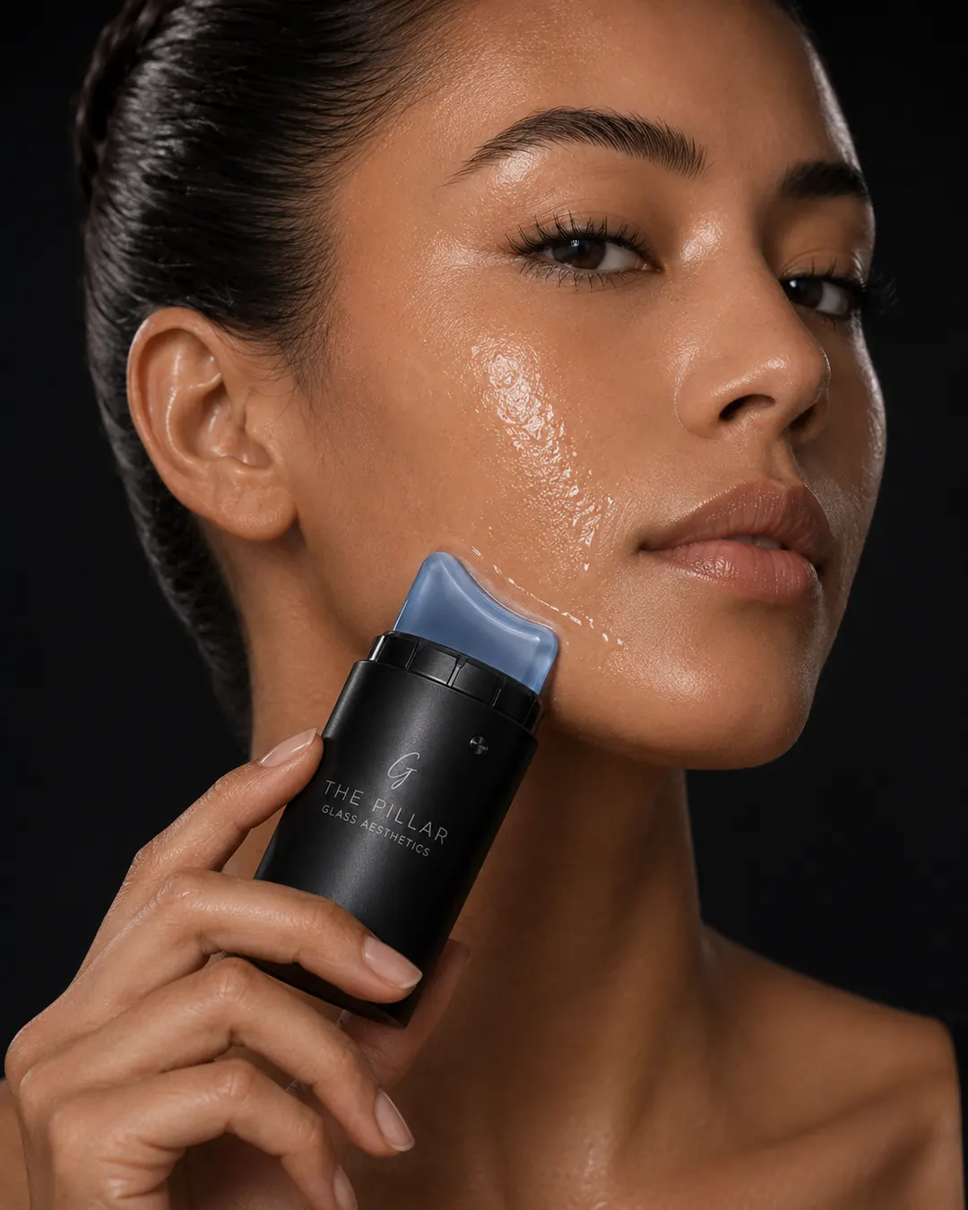 Skin application front view