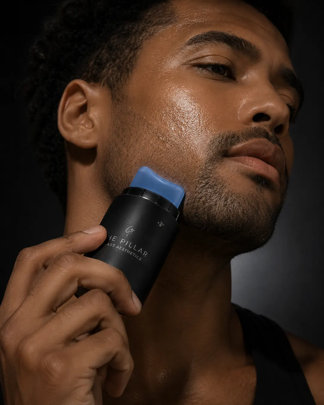 Male skin application